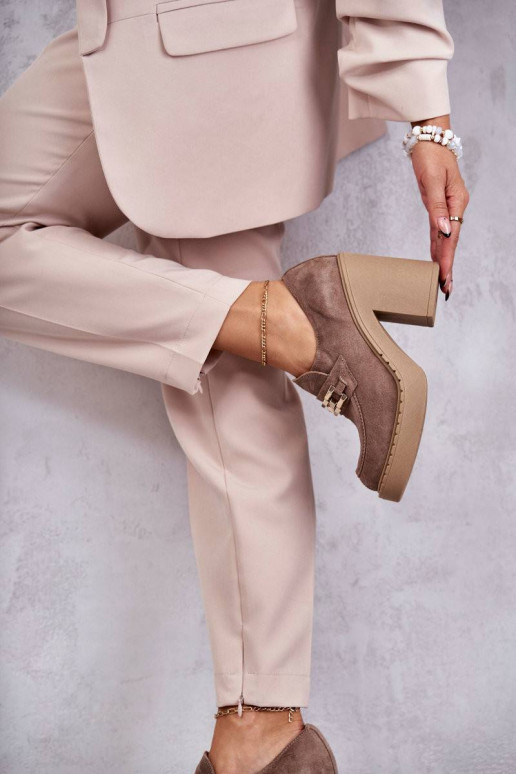 Zamšādas apavi smilšu krāsas Jaime