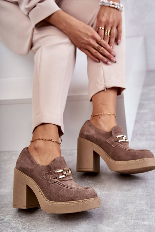 Zamšādas apavi smilšu krāsas Jaime