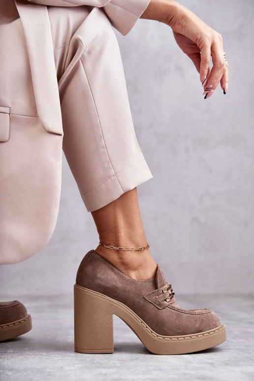 Zamšādas apavi smilšu krāsas Jaime