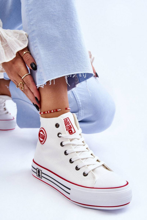 Auduma brīvā laika apavi ar platformu...