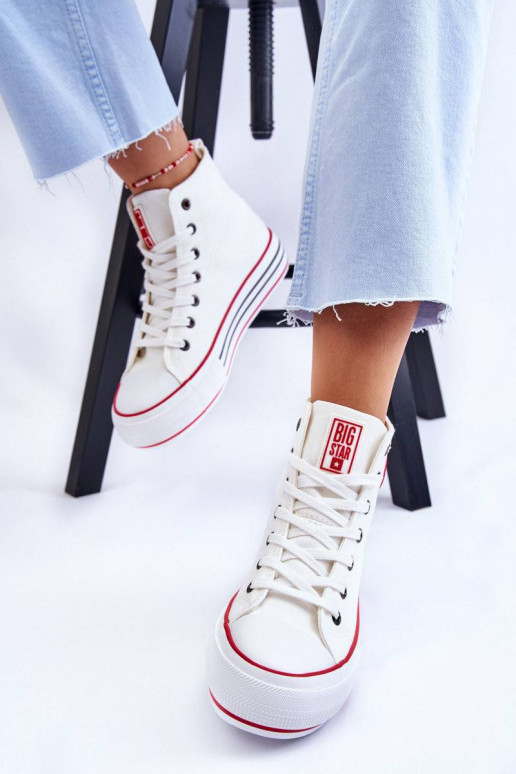 Auduma brīvā laika apavi ar platformu...