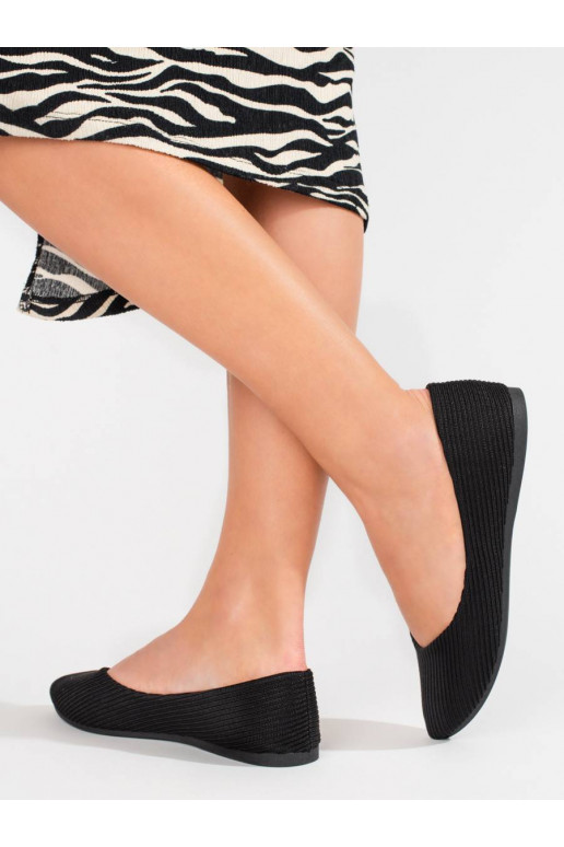 tekstila balerīnas Vinceza Melnas krāsas