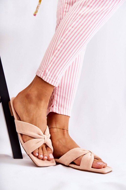 velūra Čības Gaiši sārtas krāsas...