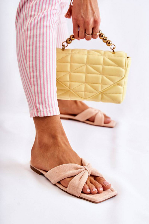 velūra Čības Gaiši sārtas krāsas...