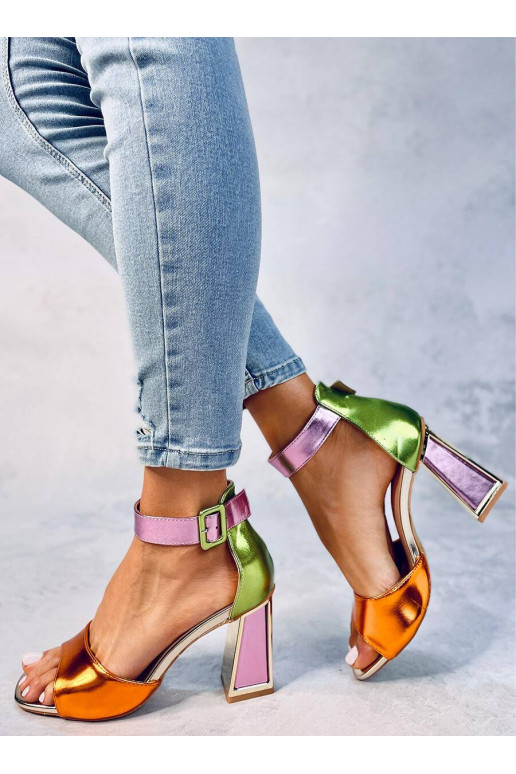 sandales ar papēdi MARSHMELLO ORANGE