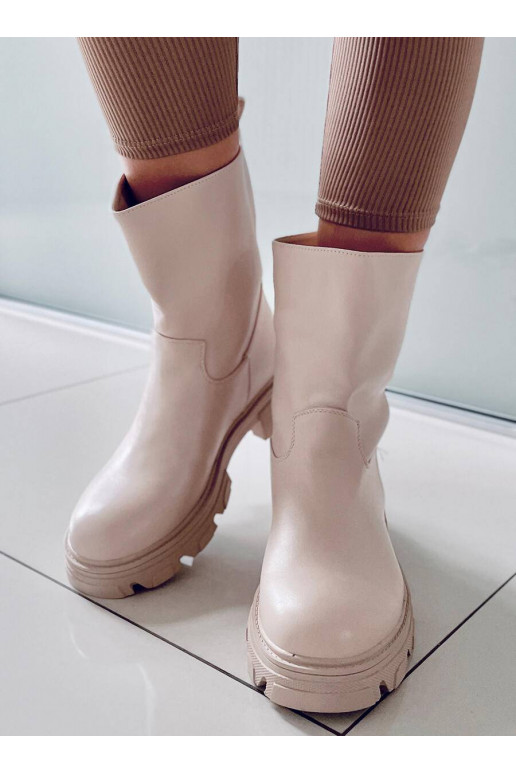 Stilīgi sieviešu zābaki JOWITA BEIGE