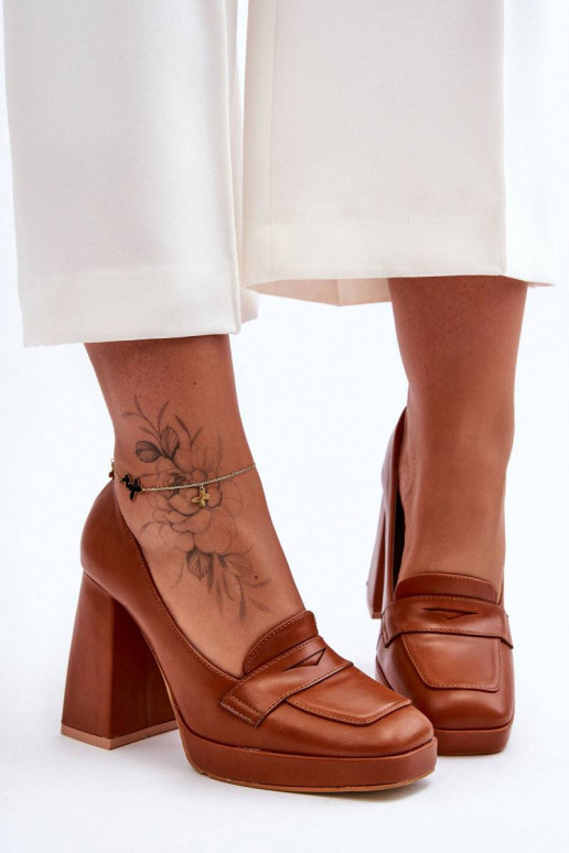 Kurpes brūnas krāsas Alisa