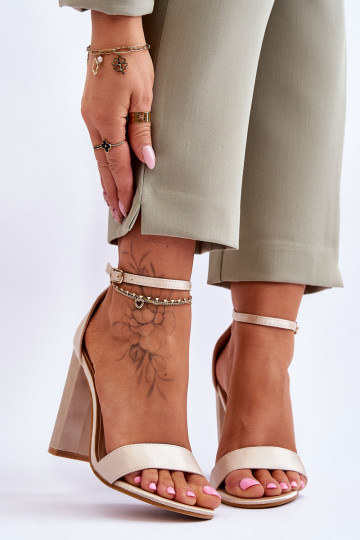 Satina auduma sandales ar...