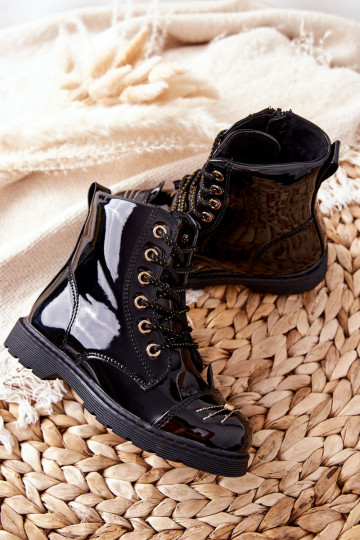 Bērnu melni zābaki 2