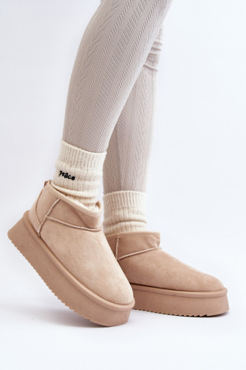 Sniega apavi smilšu krāsas...