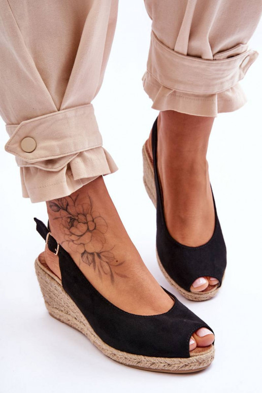 Zamšādas platformas basenes melnas...