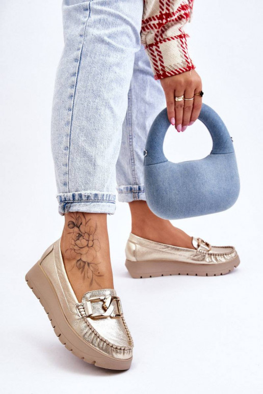 Mokasīni ar platformu ar ornamentiem...