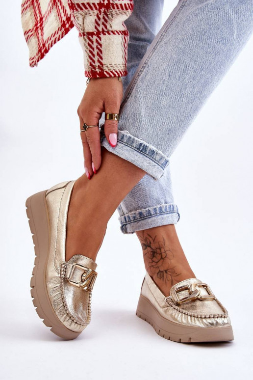 Mokasīni ar platformu ar ornamentiem...