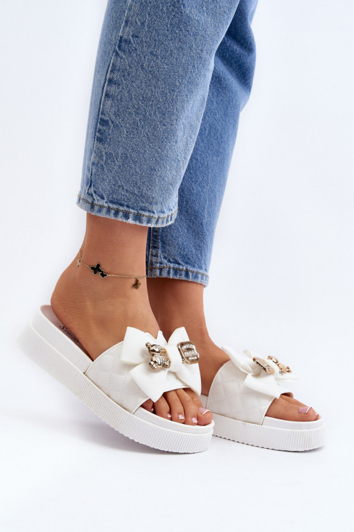 Čības ar bantītēm i m baltas krāsas...