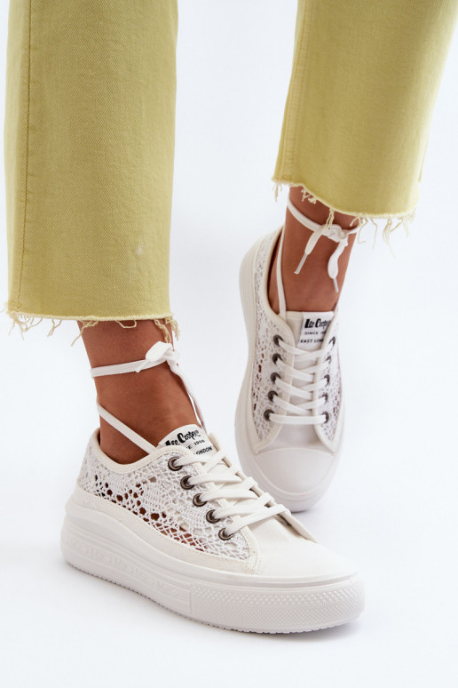 Ar mežģīnēm sieviešu puszābaki Lee...