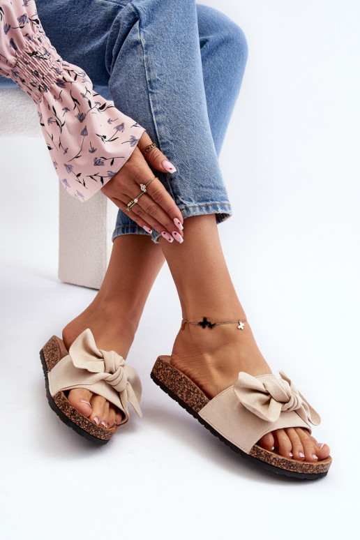 Sieviešu flip-Flops ar banti bēšs...