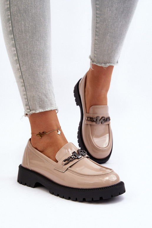 Mokasīni Laque ar platiem papēžiem...