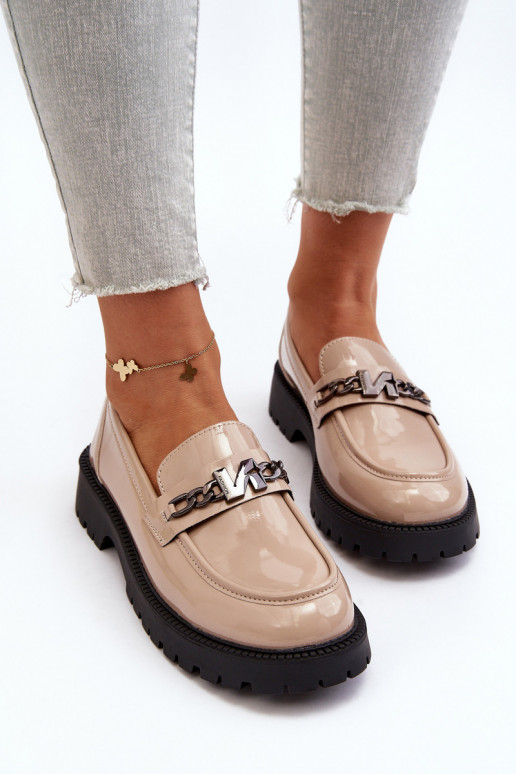 Mokasīni Laque ar platiem papēžiem...