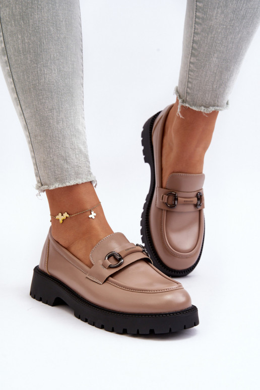 Mokasīni Eko smilšu krāsas Ledda