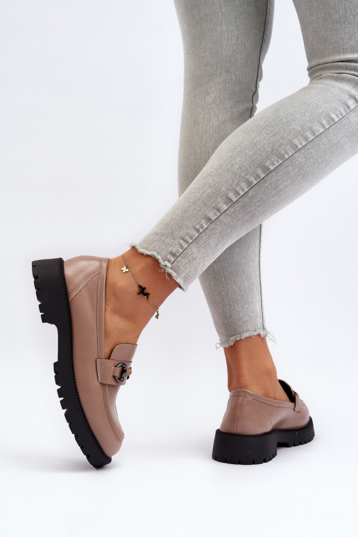 Mokasīni Eko smilšu krāsas Ledda