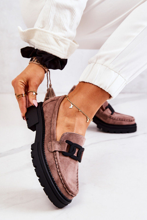 Zamšādas apavi ar ornamentiem La.Fi...