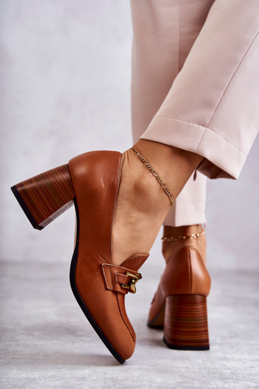 Kurpes Laura Messi brūnas krāsas