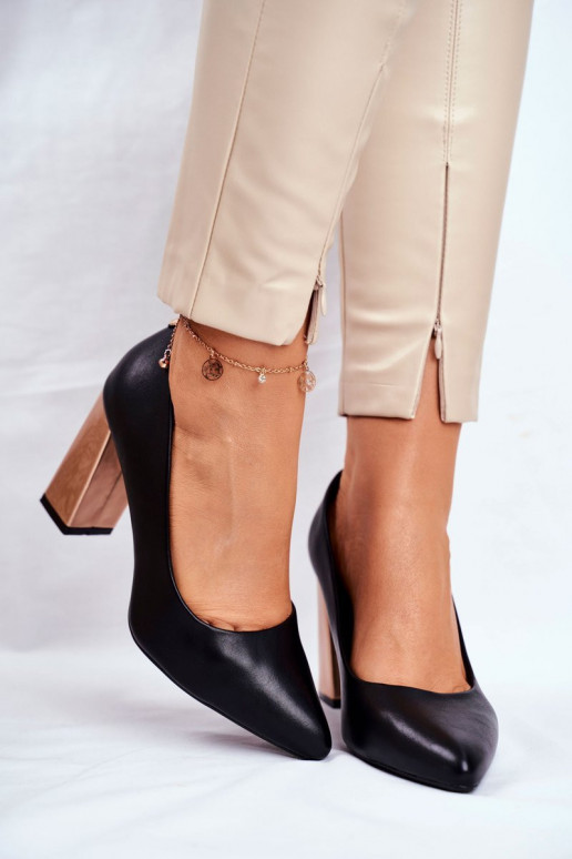 Kurpes uz plata papēža KERRIGAN BLACK