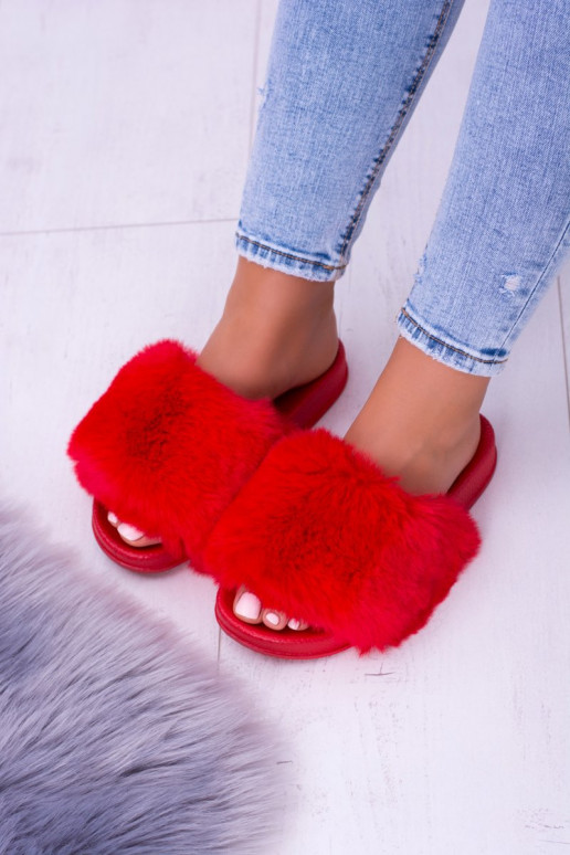 Čības ar kažokādu Gumijas