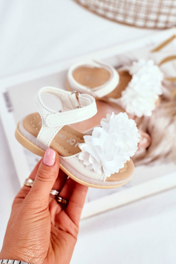 Bērnu sandales ar ziediem...