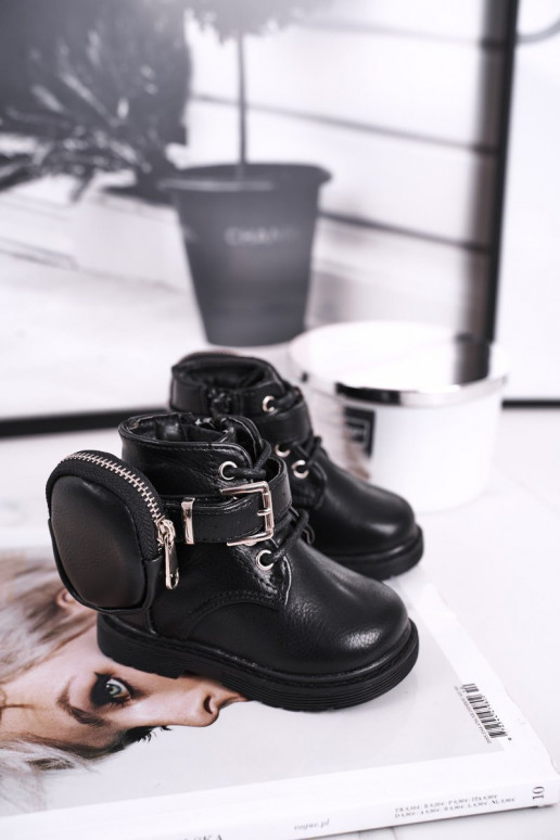 Silti bērnu apavi melnā krāsā