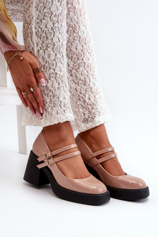 Kurpes plats papēdis Laque smilšu...