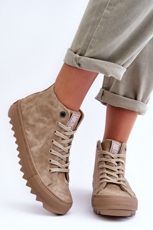 Brīvā laika apavi Big Star izolēti bēšs