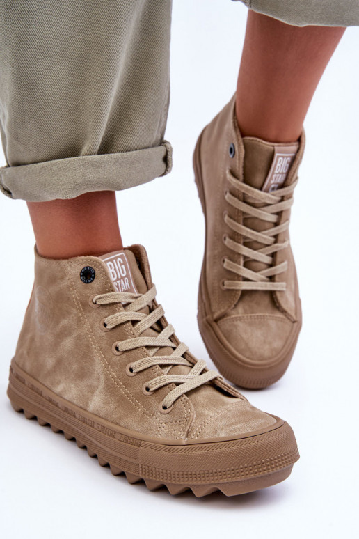 Brīvā laika apavi Big Star izolēti bēšs