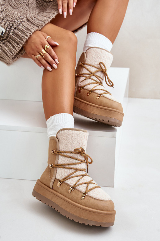 Sieviešu sniega zābaki ar platformu...