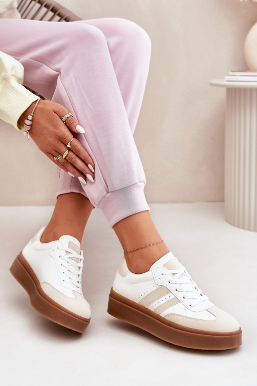 sporta apavi ar platformu no eko ādas...