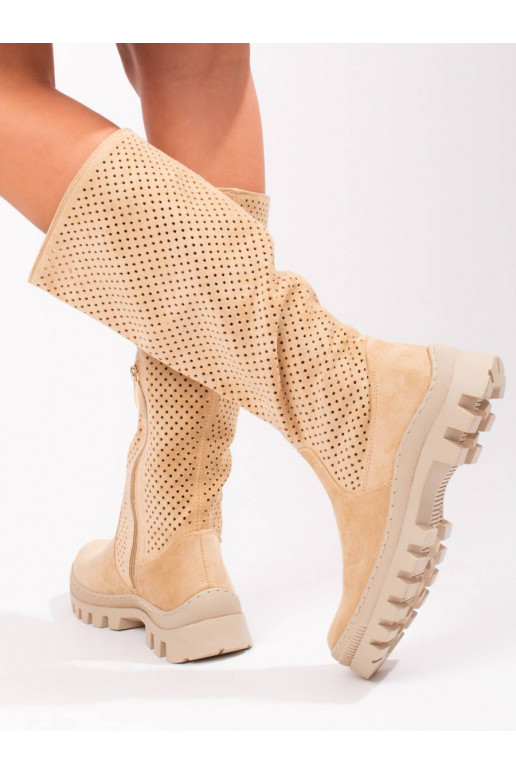 Zamšādas garie zābaki Potocki