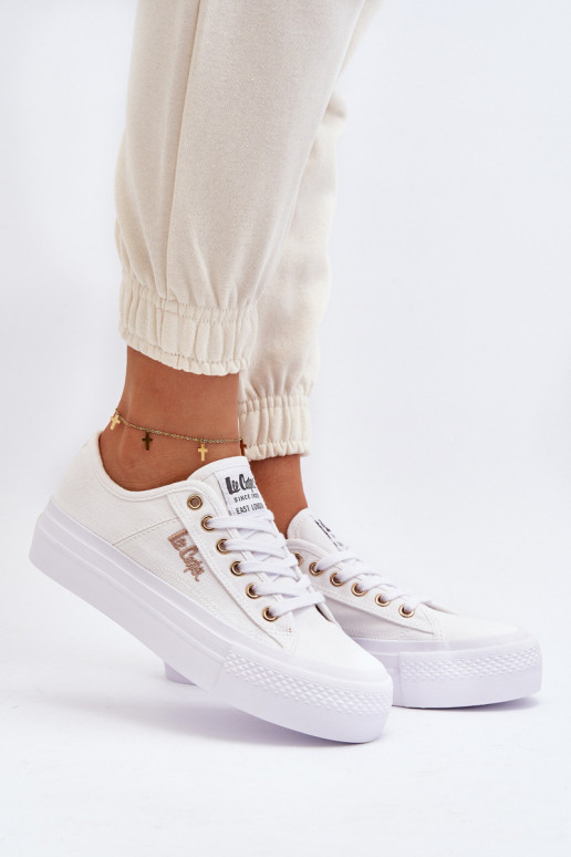 Sieviešu baltas kurpes ar platformu...