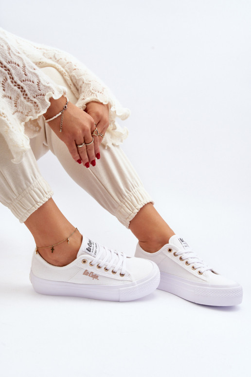 Sieviešu baltas kurpes ar platformu...