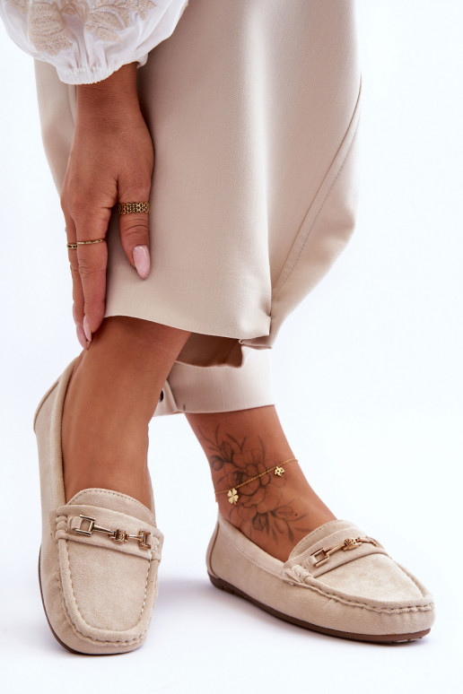 Klasiski zamšādi mokasīni smilšu...