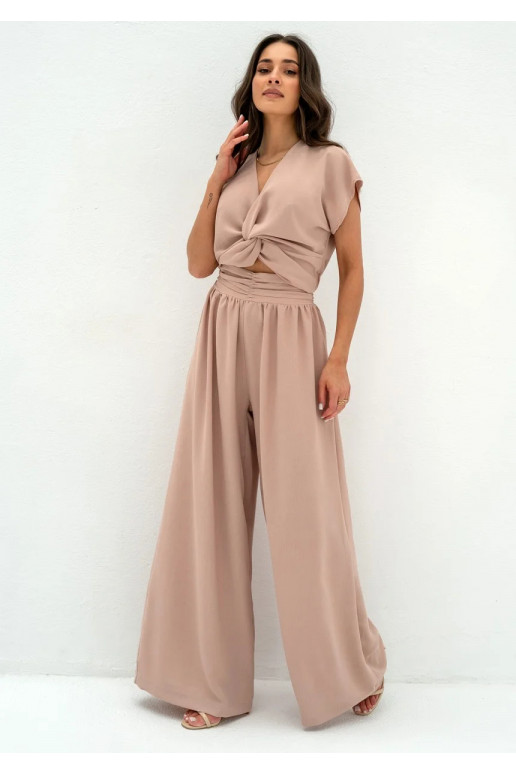 Musso - Beige draped top