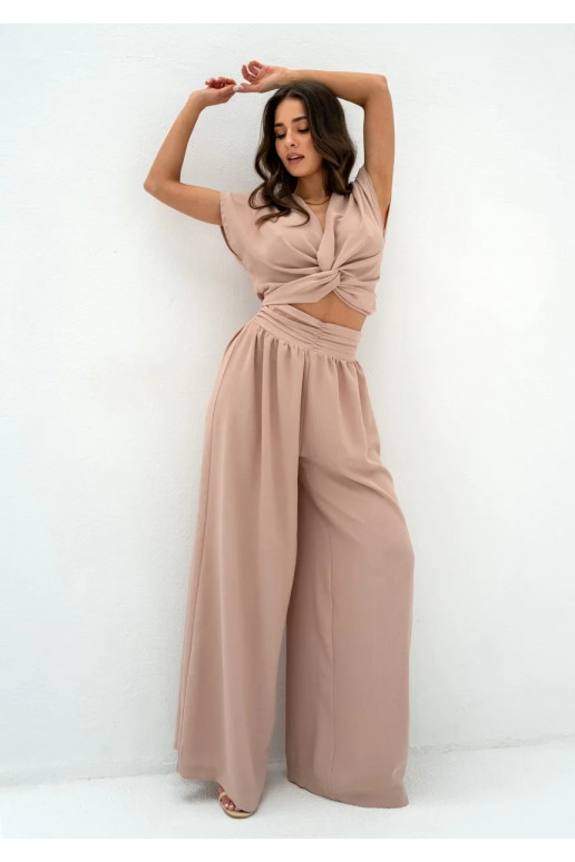 Musso - Beige draped top