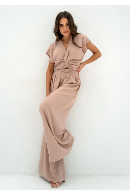 Musso - Beige draped top