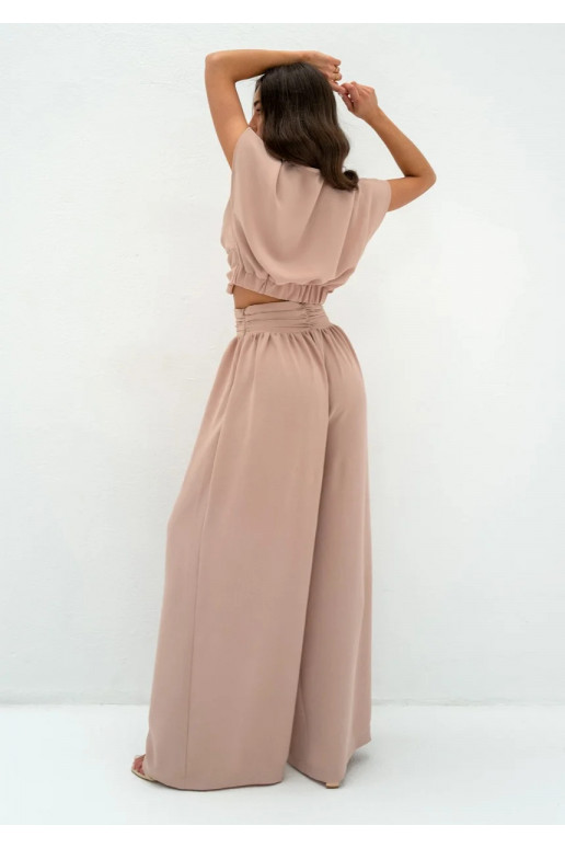 Musso - Beige draped top