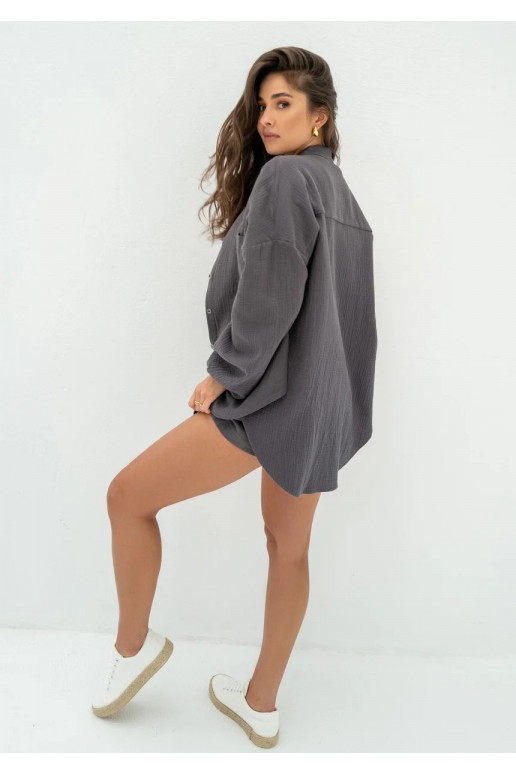 Palma - grafīta plats muslīna krekls Palma - grafīta plats muslīna krekls