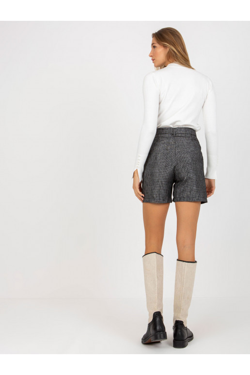 Tumši pelēki sieviešu eleganti šorti...