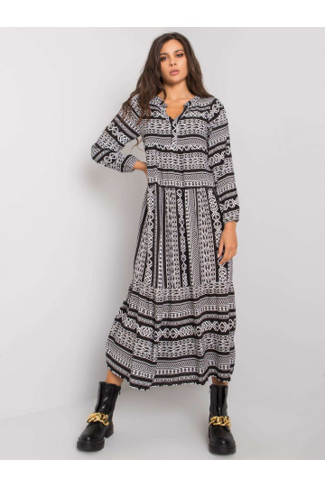 Diega melna viskozes kleita