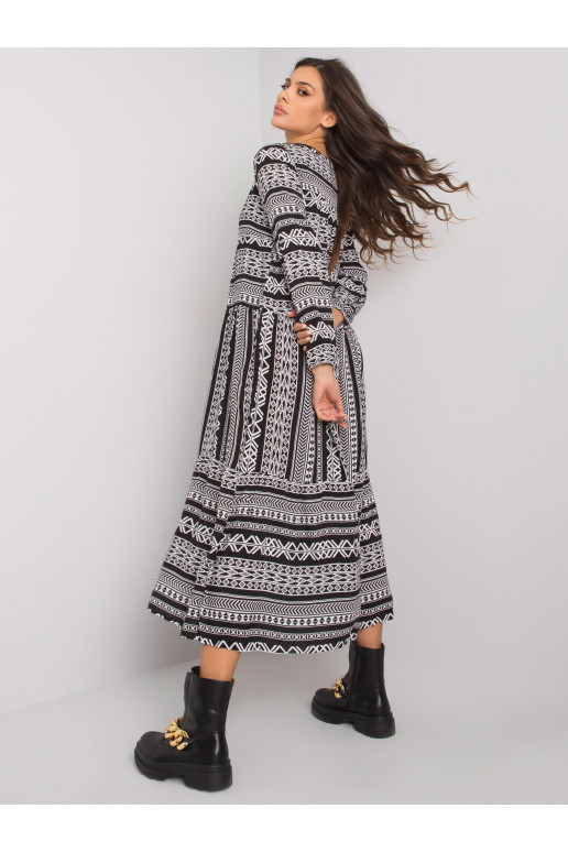 Diega melna viskozes kleita