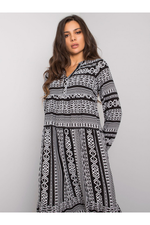 Diega melna viskozes kleita