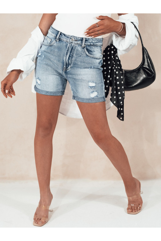 JEANFUN sieviešu džinsa šorti zili