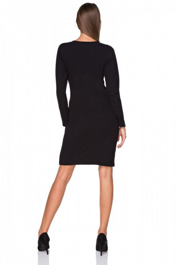 Pieguļoša kleita melnā krāsā 2